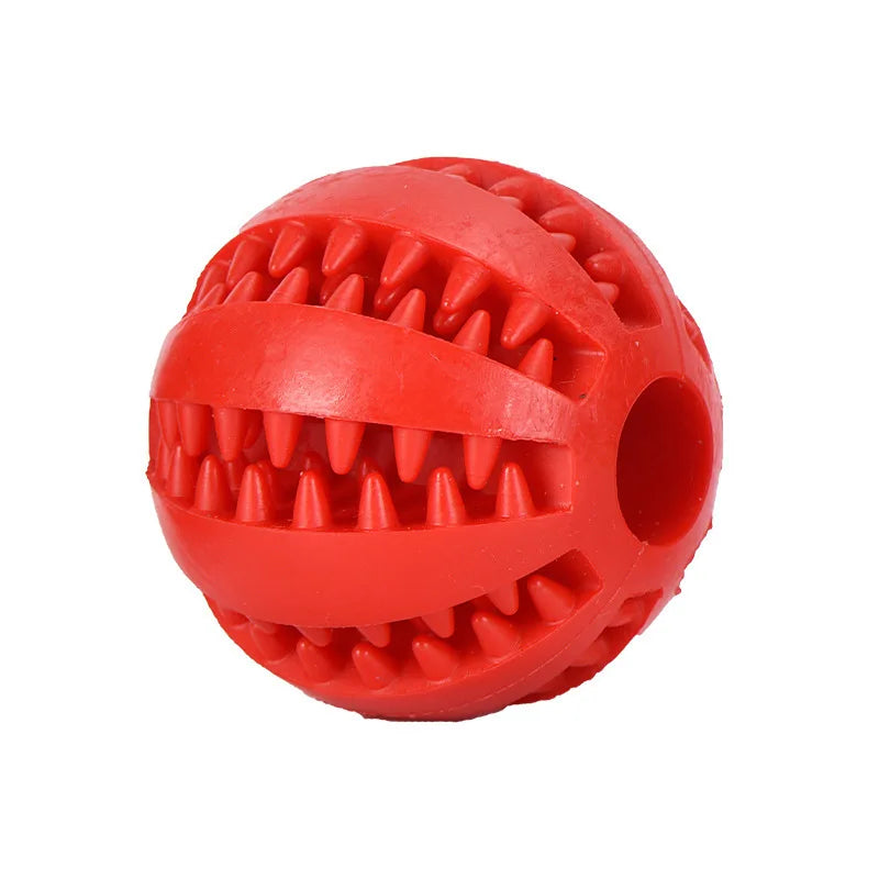 Interactive Rubber Dog Toy Ball – Chew & Treat Dispenser for Dogs and Puppies, Teeth Cleaning Play Ball