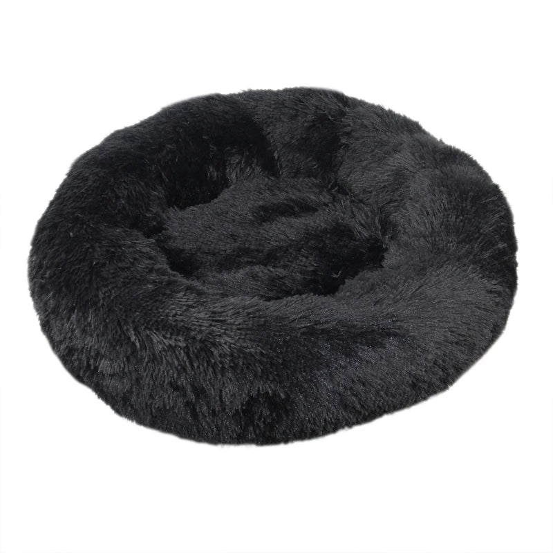 Round Plush Pet Bed - Super Soft Washable Cozy Cats & Dog Nest 40 - 100 cm